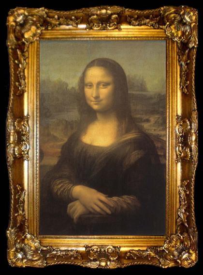 framed  LEONARDO da Vinci Mona Lisa, ta009-2